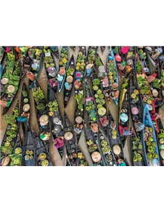 Puzzle Adultes 500 pièces - Marché flottant, Indonésie 2