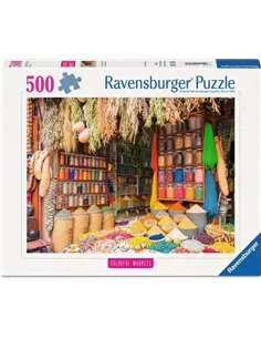 Puzzle Adultes 500 pièces - Marché aux épices, Maroc
