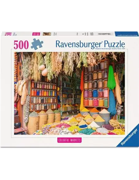 Puzzle Adultes 500 pièces - Marché aux épices, Maroc
