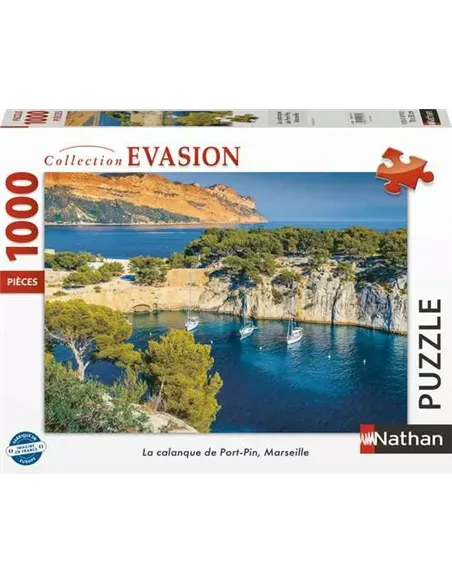 Puzzle Adultes 1000 pièces - La calanque de Port-Pin, Marseille
