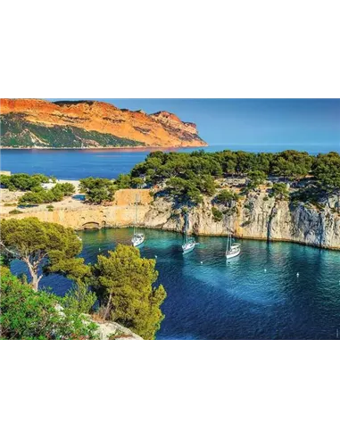 Puzzle Adultes 1000 pièces - La calanque de Port-Pin, Marseille