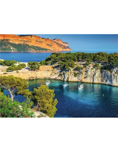 Puzzle Adultes 1000 pièces - La calanque de Port-Pin, Marseille