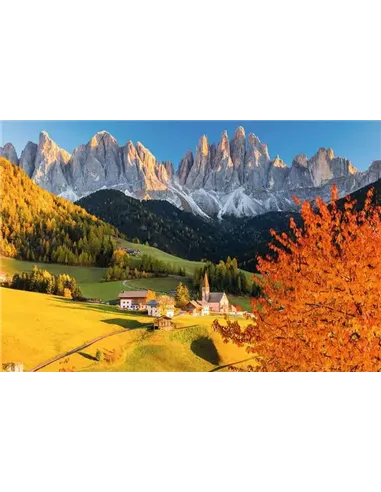 Puzzle Adultes 3000 pièces - Le village de Santa Magdalena (Dolomites) Loïc Lagarde