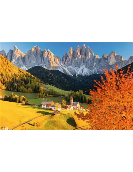 Puzzle Adultes 3000 pièces - Le village de Santa Magdalena (Dolomites) Loïc Lagarde