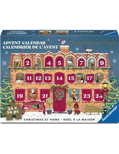 Calendrier de l'avent 2026 - Noël à la maison - Puzzles Adultes 24x56 pièces - Ravensburger