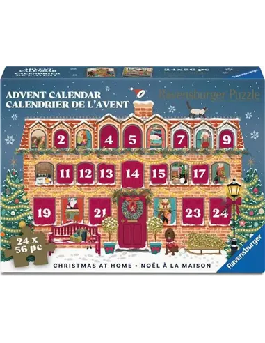 Calendrier de l'avent 2026 - Noël à la maison - Puzzles Adultes 24x56 pièces - Ravensburger