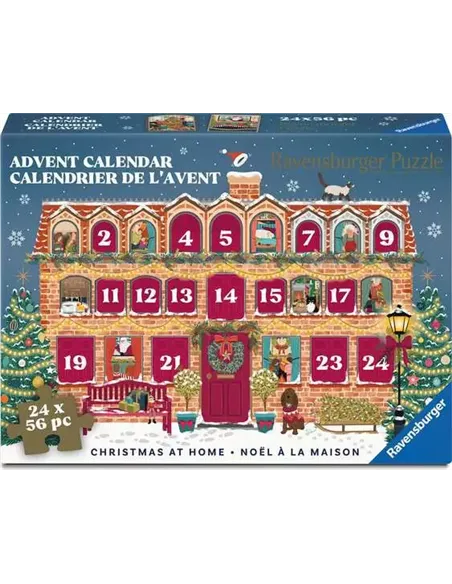 Calendrier de l'avent 2026 - Noël à la maison - Puzzles Adultes 24x56 pièces - Ravensburger