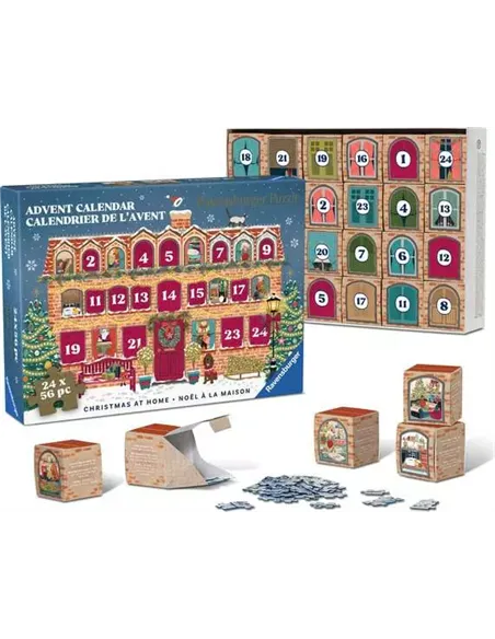 Calendrier de l'avent 2026 - Noël à la maison - Puzzles Adultes 24x56 pièces - Ravensburger