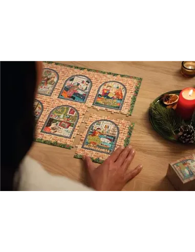 Calendrier de l'avent 2026 - Noël à la maison - Puzzles Adultes 24x56 pièces - Ravensburger