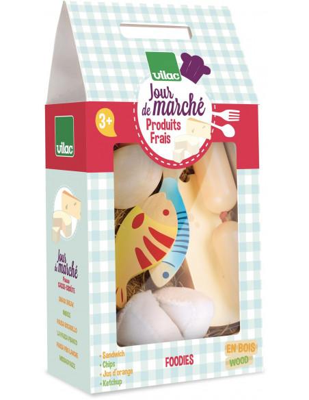 Jour de marché Set de produits frais