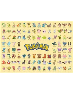 Puzzle Adultes 1000 pièces - Pokémon - Pokédex de la région de Johto 2