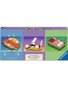 Puzzles Adultes 3x100 pièces - Repas kawaii