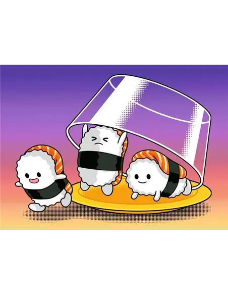 Puzzles Adultes 3x100 pièces - Repas kawaii