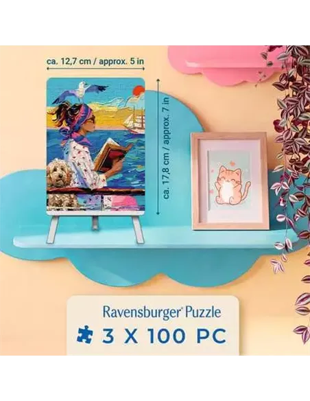 Puzzles Adultes 3x100 pièces - Voyage du chien