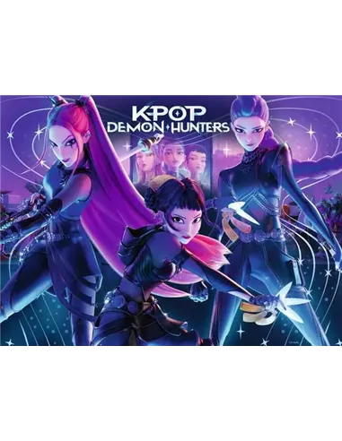 Puzzles 300 XXL pièces - KPop Demon Hunters - Le trio KPop Demon Hunters