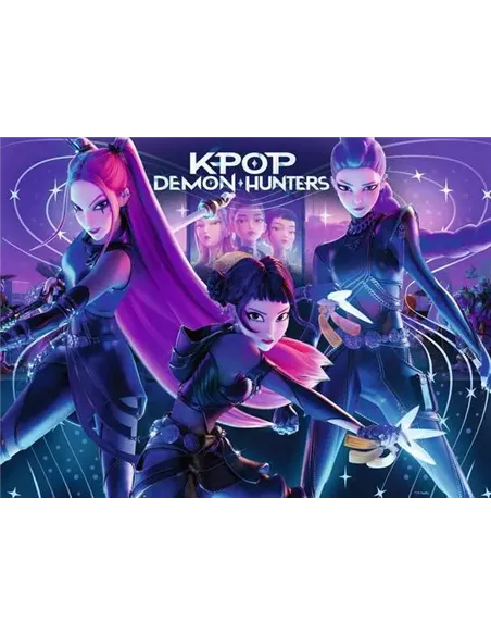 Puzzles 300 XXL pièces - KPop Demon Hunters - Le trio KPop Demon Hunters