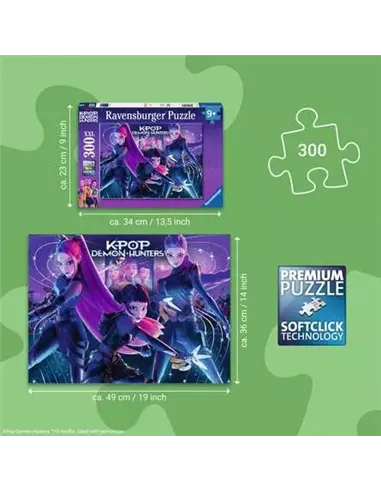 Puzzles 300 XXL pièces - KPop Demon Hunters - Le trio KPop Demon Hunters