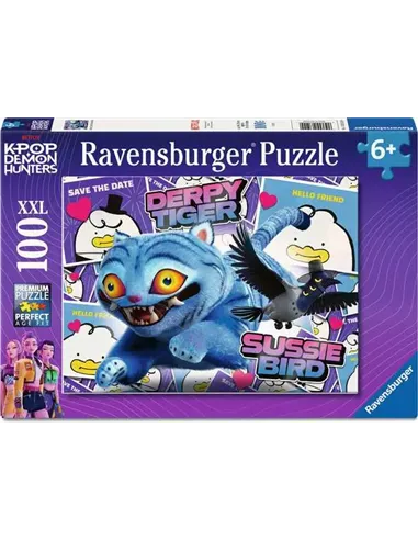 Puzzle Enfants 100 XXL pièces - KPop Demon Hunters - Le duo Derpy et Sussie / KPop Demon Hunters