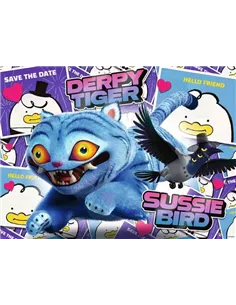 Puzzle Enfants 100 XXL pièces - KPop Demon Hunters - Le duo Derpy et Sussie / KPop Demon Hunters 2
