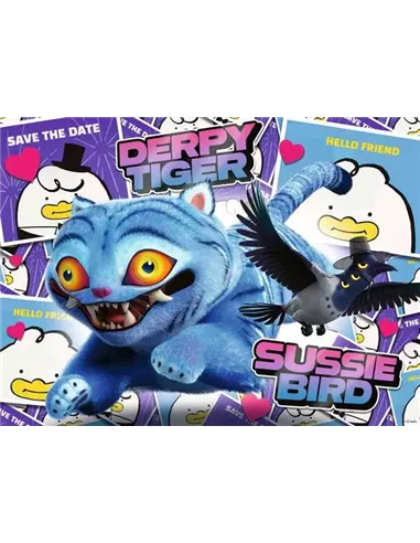 Puzzle Enfants 100 XXL pièces - KPop Demon Hunters - Le duo Derpy et Sussie / KPop Demon Hunters