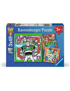 Puzzles Enfants 3x49 pièces - Disney / Pixar Toy Story - En mission