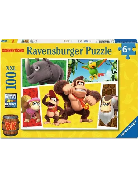 Puzzle Enfants 100 XXL pièces - Nintendo Super Mario - Les singes sont lâchés !
