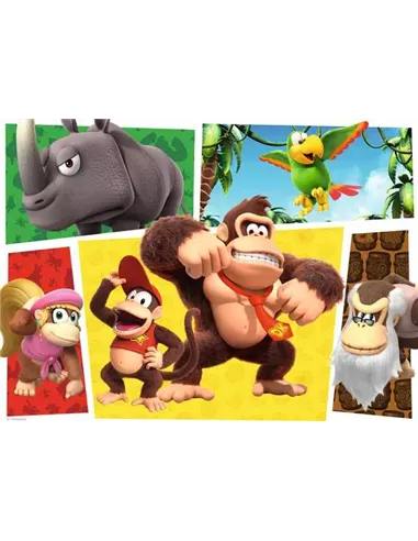 Puzzle Enfants 100 XXL pièces - Nintendo Super Mario - Les singes sont lâchés !