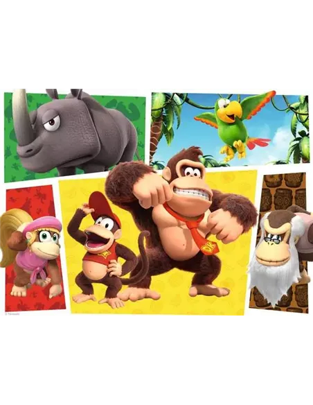Puzzle Enfants 100 XXL pièces - Nintendo Super Mario - Les singes sont lâchés !