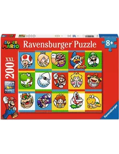 Puzzle Enfants 200 XXL pièces - Nintendo Super Mario - Collection de personnages