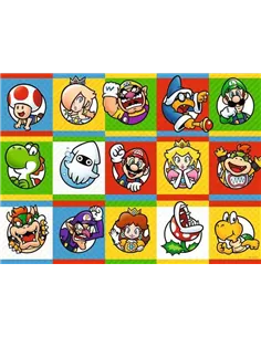 Puzzle Enfants 200 XXL pièces - Nintendo Super Mario - Collection de personnages 2