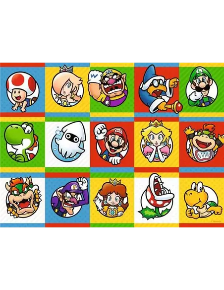 Puzzle Enfants 200 XXL pièces - Nintendo Super Mario - Collection de personnages