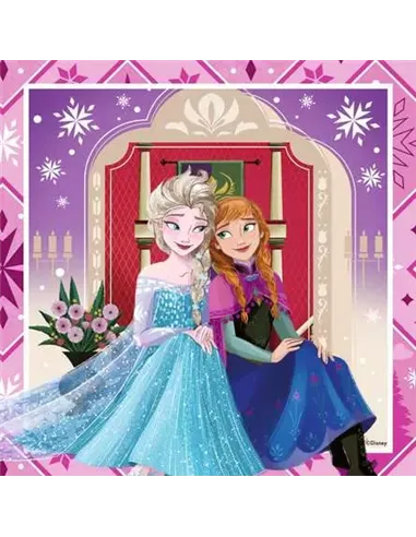 Puzzles Enfants 3x49 pièces - Disney La Reine des Neiges - Ensemble pour toujours