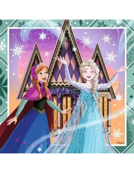 Puzzles Enfants 3x49 pièces - Disney La Reine des Neiges - Ensemble pour toujours