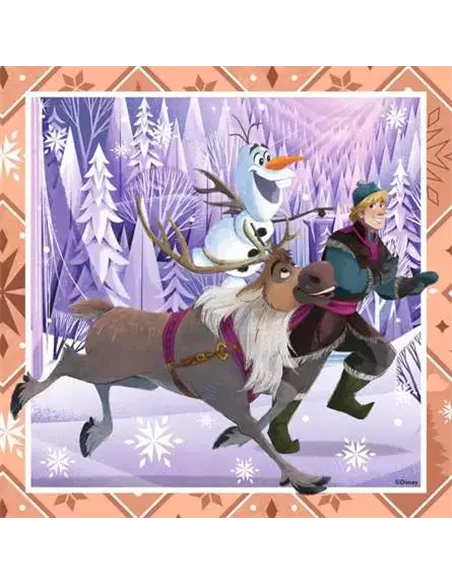 Puzzles Enfants 3x49 pièces - Disney La Reine des Neiges - Ensemble pour toujours
