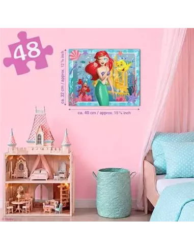 Puzzle Enfants 48 pièces - Disney Princesses - Princesse Ariel