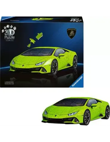 Puzzle 3D 108 pièces - Lamborghini Huracán EVO - Edition verte