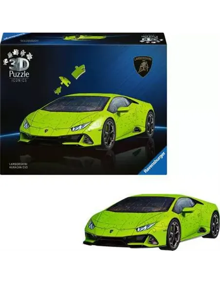 Puzzle 3D 108 pièces - Lamborghini Huracán EVO - Edition verte