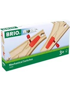 BRIO World - Aiguillages mécaniques - 144 mm