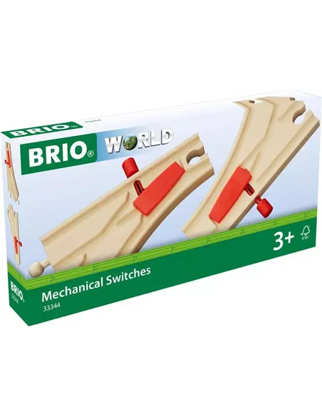 BRIO World - Aiguillages mécaniques - 144 mm