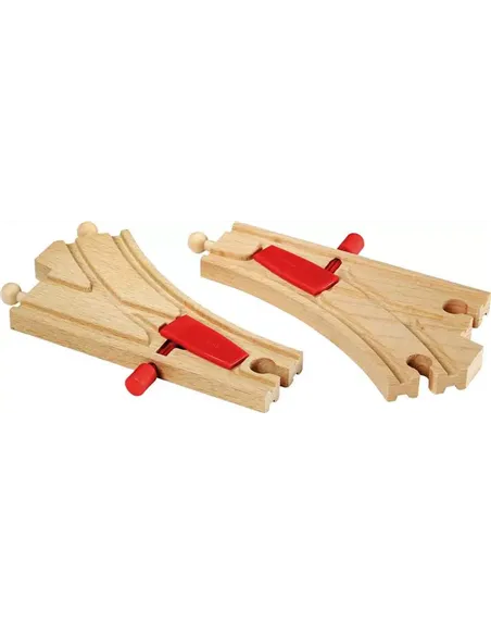 BRIO World - Aiguillages mécaniques - 144 mm