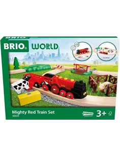 BRIO World - Circuit Campagne Locomotive Puissante à piles