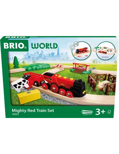 BRIO World - Circuit Campagne Locomotive Puissante à piles