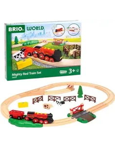 BRIO World - Circuit Campagne Locomotive Puissante à piles 2