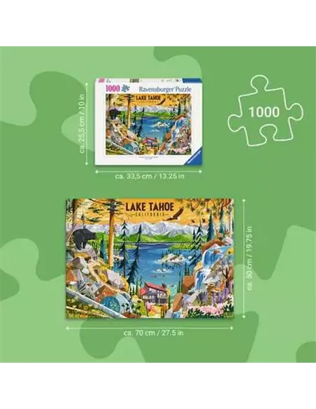 Puzzle Adultes 1000 pièces - Lac Tahoe, Californie