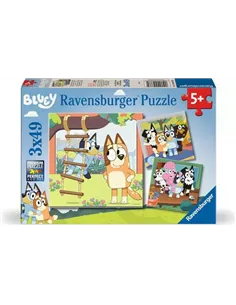 Puzzles Enfants 3x49 pièces - Bluey