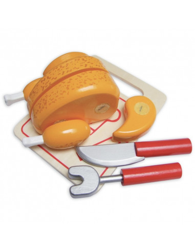 Poulet rôti jouet à découper             