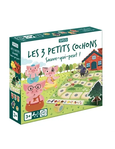 Mes premiers jeux de société - Les trois petits cochons. Sauve-qui-peut - Sassi