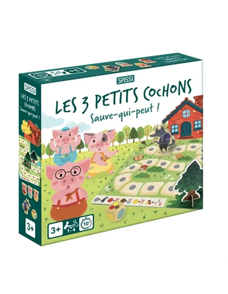 Mes premiers jeux de société - Les trois petits cochons. Sauve-qui-peut - Sassi