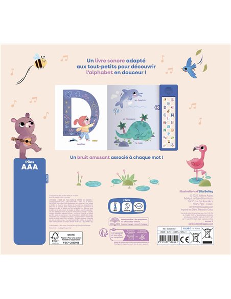MON PREMIER ABÉCÉDAIRE SONORE - 20 PUCES SONORES - Auzou