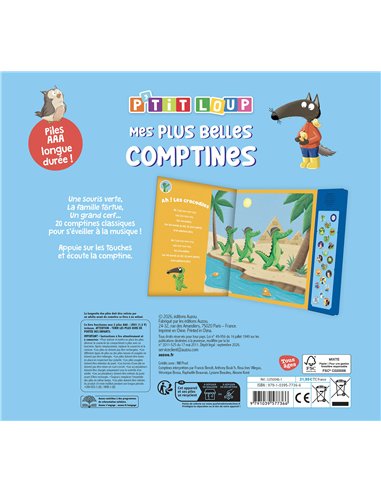 P'TIT LOUP - MES PLUS BELLES COMPTINES - Auzou